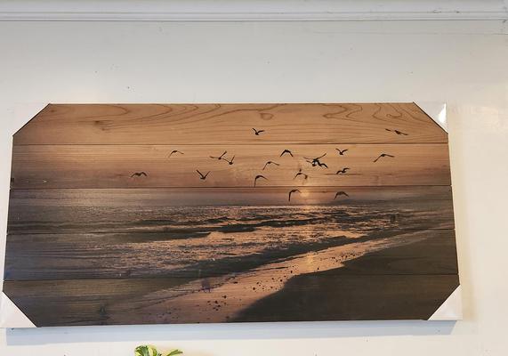 Wood Canvas Art Now $90 regular $164.95