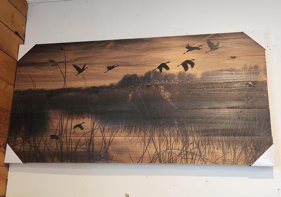 Wood Canvas Art Now $90 regular $164.95